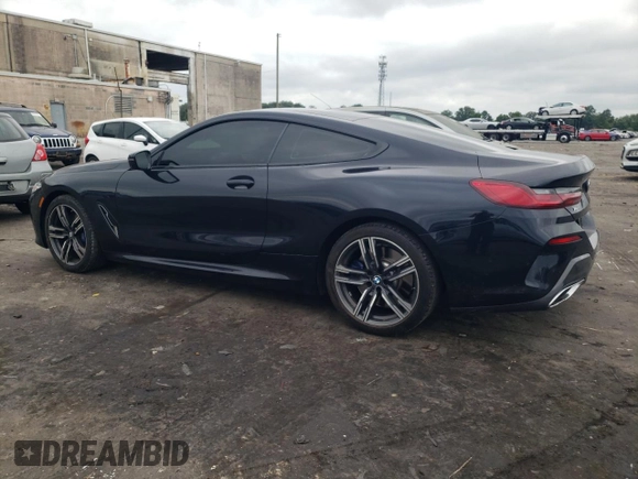 2020 BMW 8 Series 840i with VIN WBAAE4C09LCD32627, listed as a Copart auction lot 64941444 with 28,938 mi miles and Salvage Title. Bid and sale history available at DreamBid. Image 2.