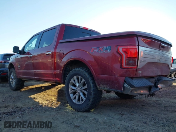2016 Ford F-150 XLT with VIN 1FTEW1EG5GFB63279, listed as a IAAI auction lot 41329792 with 102,636 mi miles. Bid and sale history available at carsss.com. Image 3.