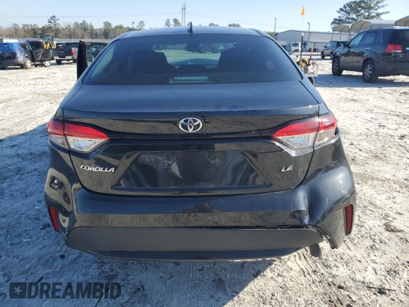 2022 Toyota Corolla LE with VIN 5YFEPMAE6NP392076, listed as a Copart auction lot 43787335 with 116,200 mi miles and Salvage Title. Bid and sale history available at carsss.com. Image 6.