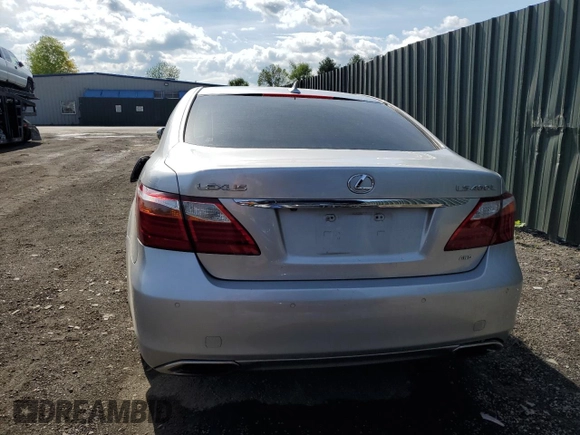 2010 Lexus LS 460 L with VIN JTHDL5EF7A5002771, listed as a Copart auction lot 54668205 with 221,878 mi miles and Salvage title. Bid and sale history available at DreamBid. Image 6.