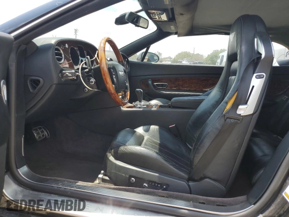 2007 Bentley Continental GT with VIN SCBDR33W97C045720, listed as a Copart auction lot 56370245 with 47,350 mi miles and Salvage Title. Bid and sale history available at DreamBid. Image 7.