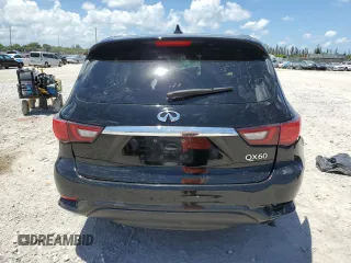 2020 Infiniti QX60 Pure with VIN 5N1DL0MN3LC520948, listed as a Copart auction lot 61274835 with 25,297 mi miles and Non repairable. Bid and sale history available at DreamBid. Image 6.