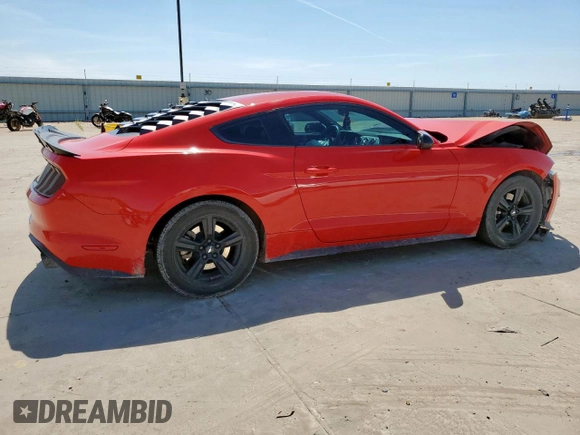 2018 Ford Mustang EcoBoost with VIN 1FA6P8TH6J5180455, listed as a Copart auction lot 59288215 with Not provided miles and Salvage title. Bid and sale history available at DreamBid. Image 3.
