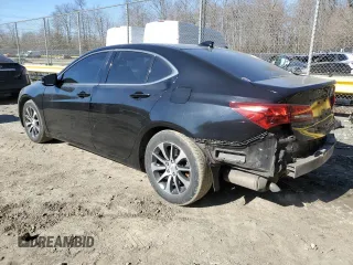 2015 Acura TLX with VIN 19UUB1F38FA024618, listed as a Copart auction lot 46225745 with 158,286 mi miles and Salvage Title. Bid and sale history available at carsss.com. Image 2.