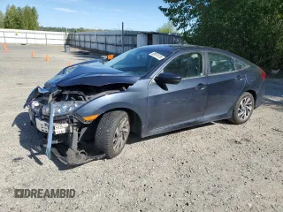 2016 Honda Civic EX with VIN 19XFC2F76GE247803, listed as a Copart auction lot 55691015 with 82,120 mi miles and Salvage Title. Bid and sale history available at DreamBid. Image 1.