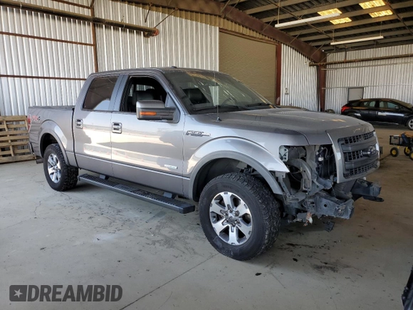 2013 Ford F-150 XL with VIN 1FTFW1ET6DKF80205, listed as a Copart auction lot 62275075 with 177,017 mi miles and Salvage title. Bid and sale history available at DreamBid. Image 4.