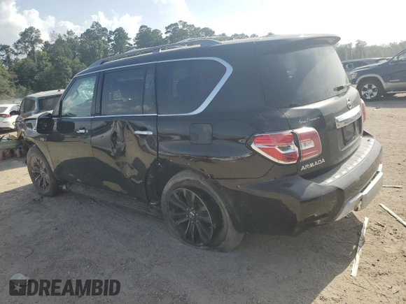 2017 Nissan Armada SV with VIN JN8AY2ND4H9009946, listed as a Copart auction lot 64395354 with 182,409 mi miles and Salvage Title. Bid and sale history available at carsss.com. Image 2.