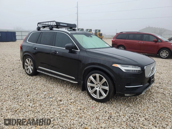 2017 Volvo XC90 Inscription with VIN YV4A22PL6H1149705, listed as a Copart auction lot 42707005 with 0 mi miles and Salvage Title. Bid and sale history available at carsss.com. Image 4.