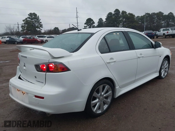 2015 Mitsubishi Lancer GT with VIN JA32U8FW5FU008618, listed as a IAAI auction lot 41290204 with 115,854 mi miles. Bid and sale history available at carsss.com. Image 4.