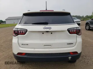 2021 Jeep Compass Latitude with VIN 3C4NJDBB5MT524553, listed as a Copart auction lot 60867305 with 80,314 mi miles and Salvage title. Bid and sale history available at DreamBid. Image 6.