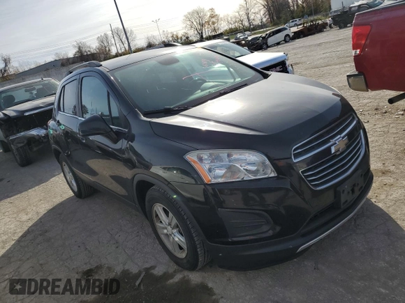 2015 Chevrolet Trax LT with VIN 3GNCJLSB8FL254021, listed as a Copart auction lot 75886343 with 105,716 mi miles and Salvage Title. Bid and sale history available at carsss.com. Image 4.