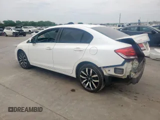 2014 Honda Civic EX-L with VIN 19XFB2F97EE014465, listed as a Copart auction lot 53872845 with 136,719 mi miles and Salvage Title. Bid and sale history available at DreamBid. Image 2.