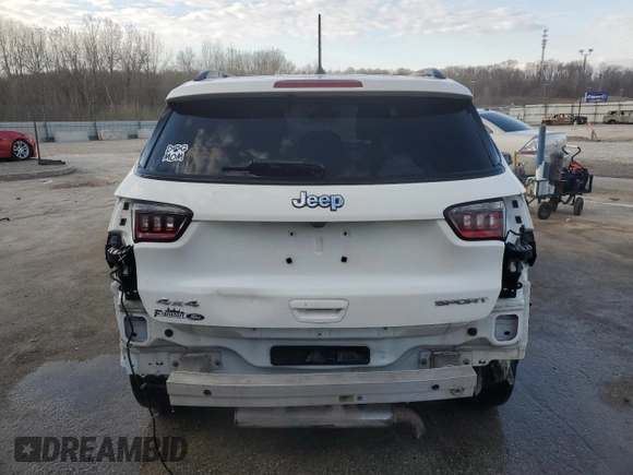 2017 Jeep Compass Sport с VIN 3C4NJDAB5HT642738, выставлен на аукционе Copart как лот 49900965 с пробегом 138 836 миль миль и На запчасти • Non repairable. История ставок и продаж доступна на DreamBid. Изображение 6.