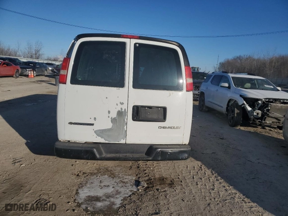 2006 Chevrolet Express Cargo Van with VIN 1GCFG15X961259283, listed as a Copart auction lot 88298935 with 0 mi miles and Salvage Title. Bid and sale history available at carsss.com. Image 6.