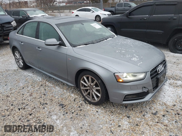 2015 Audi A4 Premium Plus with VIN WAUFFAFL8FN005357, listed as a IAAI auction lot 41231831 with 80,115 mi miles. Bid and sale history available at carsss.com. Image 1.