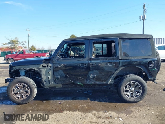 2018 Jeep Wrangler Unlimited Sport S с VIN 1C4HJXDG4JW150840, выставлен на аукционе IAAI как лот 41674204 с пробегом 96 177 миль миль и . История ставок и продаж доступна на DreamBid. Изображение 14.