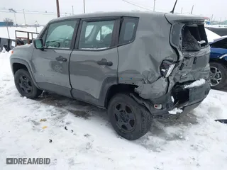 2019 Jeep Renegade Sport with VIN ZACNJBABXKPK60642, listed as a IAAI auction lot 41452809 with 104,131 mi miles. Bid and sale history available at carsss.com. Image 3.