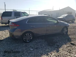 2018 Hyundai Ioniq Limited with VIN KMHC05LC9JU065077, listed as a Copart auction lot 48663555 with 179,075 mi miles and Salvage title. Bid and sale history available at DreamBid. Image 3.
