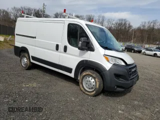 2023 Ram ProMaster Cargo with VIN 3C6LRVVG3PE527237, listed as a Copart auction lot 45252854 with 24,904 mi miles and Salvage Title. Bid and sale history available at DreamBid. Image 4.