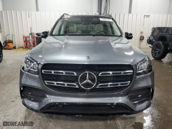 2021 Mercedes-Benz GLS with VIN 4JGFF8GE6MA434802, listed as a Copart auction lot 76000184 with 0 mi miles and Salvage Title. Bid and sale history available at carsss.com. Image 5.