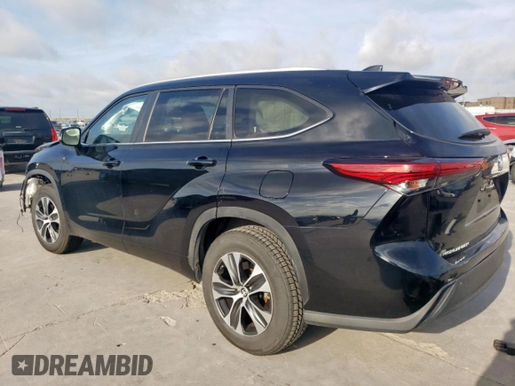 2023 Toyota Highlander L with VIN 5TDKDRAH8PS037181, listed as a Copart auction lot 61659995 with 53,767 mi miles and Salvage title. Bid and sale history available at DreamBid. Image 2.