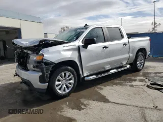2020 Chevrolet Silverado 1500 Custom with VIN 3GCPWBEH0LG163237, listed as a Copart auction lot 45110465 with 79,285 mi miles and Clean Title. Bid and sale history available at carsss.com. Image 1.