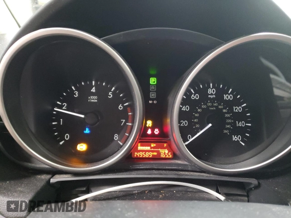2012 Mazda 5 Touring with VIN JM1CW2CLXC0114623, listed as a Copart auction lot 52036475 with 149,589 mi miles and Salvage Title. Bid and sale history available at DreamBid. Image 9.