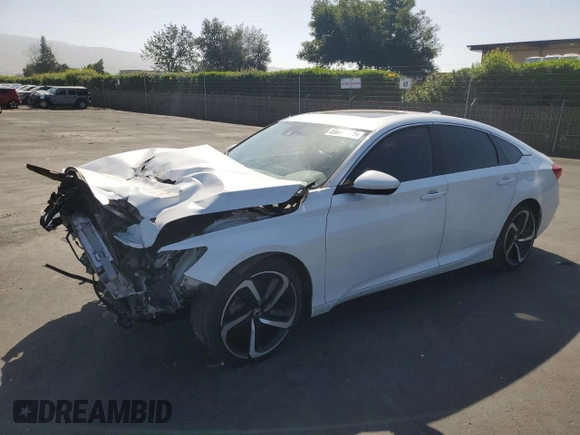 2019 Honda Accord Sport with VIN 1HGCV2F37KA019493, listed as a Copart auction lot 56091875 with 260,210 mi miles and Salvage title. Bid and sale history available at DreamBid. Image 1.