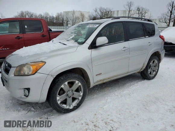 2011 Toyota RAV4 Sport with VIN JTMRK4DV7B5101508, listed as a Copart auction lot 44310925 with 129,893 mi miles and Salvage Title. Bid and sale history available at carsss.com. Image 1.