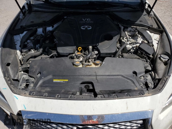 2021 Infiniti Q50 Luxe z VIN JN1EV7BPXMM702581, wystawiony jako Copart lot #55493965 z przebiegiem 109 444 mil mil oraz Szkoda całkowita • Salvage title. Historia ofert i sprzedaży dostępna na DreamBid. Obrazek 11.