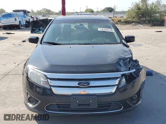 2010 Ford Fusion SEL with VIN 3FAHP0JG0AR343764, listed as a Copart auction lot 74720774 with 164,598 mi miles and Salvage Title. Bid and sale history available at carsss.com. Image 5.