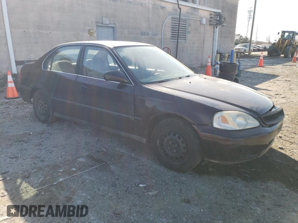 2000 Honda Civic LX with VIN 1HGEJ6670YL027527, listed as a Copart auction lot 47775855 with 178,595 mi miles and Salvage Title. Bid and sale history available at DreamBid. Image 4.