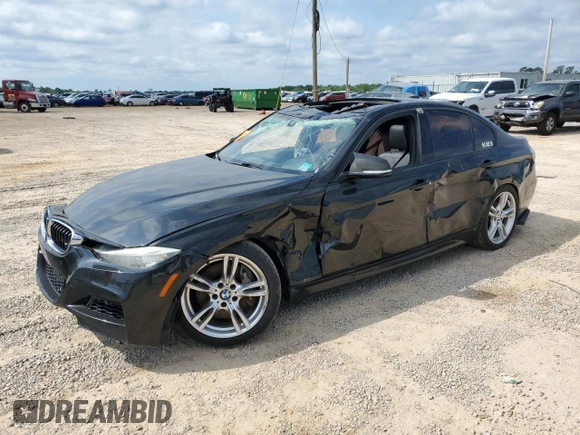 2014 BMW 3 Series 335i with VIN WBA3A9G57ENS65098, listed as a Copart auction lot 53063555 with 0 mi miles and Clean Title. Bid and sale history available at carsss.com. Image 1.