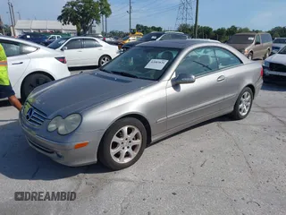 2003 Mercedes-Benz CLK 3.2L with VIN WDBTJ65J03F058723, listed as a IAAI auction lot 42083820 with Not Provided miles. Bid and sale history available at carsss.com. Image 2.