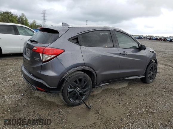 2022 Honda HR-V Sport with VIN 3CZRU6H11NM746158, listed as a Copart auction lot 50223225 with 45,470 mi miles and Salvage Title. Bid and sale history available at carsss.com. Image 3.