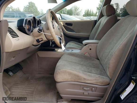 2005 Nissan Murano S with VIN JN8AZ08W35W414661, listed as a Copart auction lot 66145434 with 145,512 mi miles and Salvage Title. Bid and sale history available at carsss.com. Image 7.
