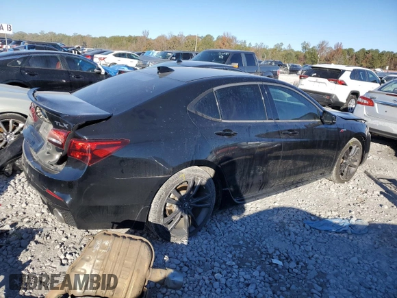 2019 Acura TLX w/A-Spec Pkg with VIN 19UUB1F66KA002766, listed as a Copart auction lot 83434034 with 61,626 mi miles and Salvage Title. Bid and sale history available at carsss.com. Image 3.