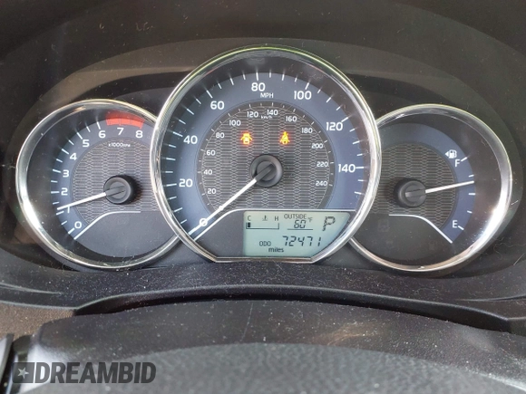 2016 Toyota Corolla L z VIN 2T1BURHE2GC482259, wystawiony jako IAAI lot #42054045 z przebiegiem 72 471 mil mil oraz . Historia ofert i sprzedaży dostępna na DreamBid. Obrazek 7.