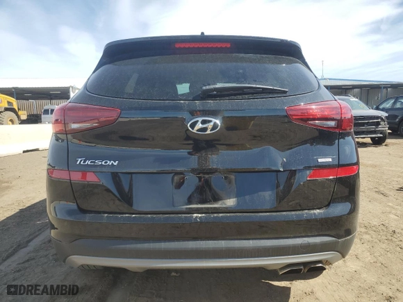 2021 Hyundai Tucson Limited with VIN KM8J3CALXMU407825, listed as a Copart auction lot 48349665 with 49,654 mi miles and Salvage Title. Bid and sale history available at carsss.com. Image 6.