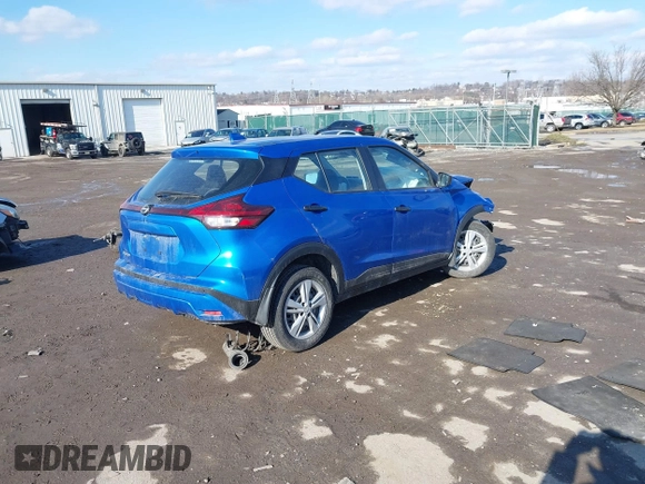 2024 Nissan Kicks S with VIN 3N1CP5BV1RL496038, listed as a IAAI auction lot 41534174 with 50,629 mi miles. Bid and sale history available at carsss.com. Image 4.