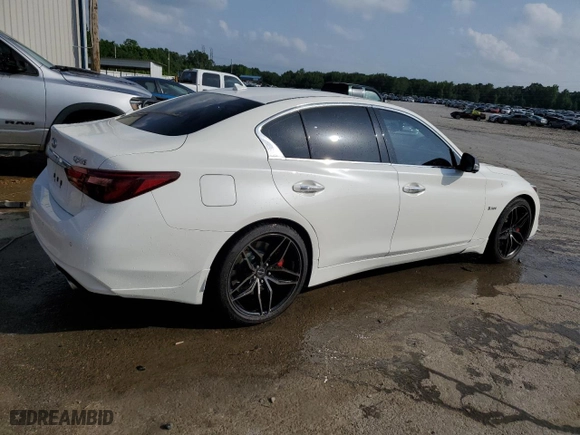 2020 Infiniti Q50 RED SPORT 400 with VIN JN1FV7AP4LM630040, listed as a Copart auction lot 53489304 with NaN miles and Salvage Title. Bid and sale history available at carsss.com. Image 3.