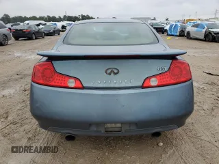 2005 Infiniti G35 Coupe with VIN JNKCV54E25M401064, listed as a Copart auction lot 42576515 with 217,108 mi miles and Salvage Title. Bid and sale history available at carsss.com. Image 6.