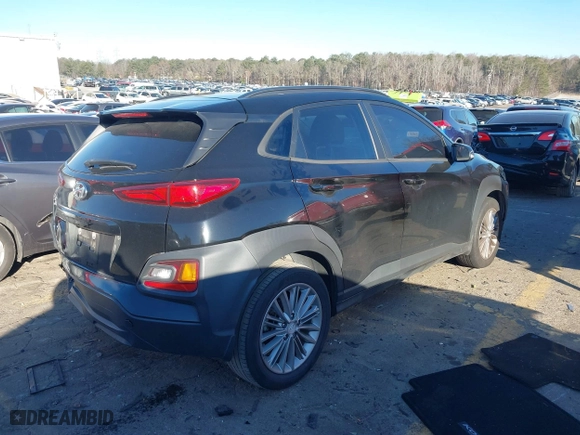 2021 Hyundai Kona SEL with VIN KM8K22AA6MU629536, listed as a IAAI auction lot 41641170 with 109,410 mi miles. Bid and sale history available at carsss.com. Image 4.