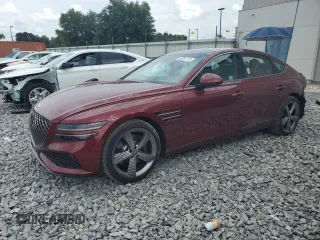 2024 Genesis G80 Sport z VIN KMTGB4SD0RU238017, wystawiony jako Copart lot #56281175 z przebiegiem Nie podano mil oraz Nie do naprawy • Non repairable. Historia ofert i sprzedaży dostępna na DreamBid. Obrazek 1.