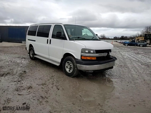 2012 Chevrolet Express Passenger 1LT with VIN 1GAZGYFG4C1131672, listed as a Copart auction lot 78030494 with 172,568 mi miles and Salvage Title. Bid and sale history available at carsss.com. Image 14.