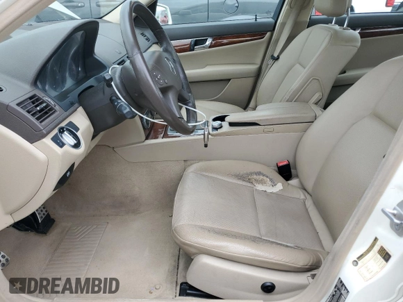 2011 Mercedes-Benz C 300 Sport with VIN WDDGF8BB8BR183114, listed as a Copart auction lot 55536235 with 132,824 mi miles and Salvage title. Bid and sale history available at DreamBid. Image 7.