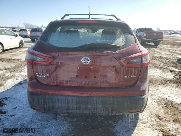 2021 Nissan Rogue Sport SL with VIN JN1BJ1CW1MW451620, listed as a Copart auction lot 46391035 with 19,834 mi miles and Salvage Title. Bid and sale history available at carsss.com. Image 6.