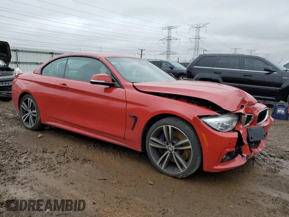 2015 BMW 4 Series 435i xDrive with VIN WBA3T7C58FP942542, listed as a Copart auction lot 78869484 with 75,392 mi miles and Salvage title. Bid and sale history available at DreamBid. Image 4.
