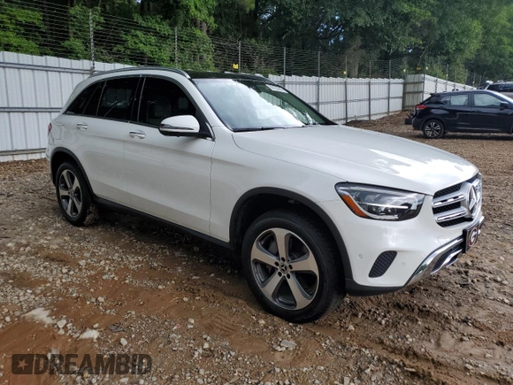 2020 Mercedes-Benz GLC 300 with VIN W1N0G8EB2LF842370, listed as a Copart auction lot 60129245 with 72,902 mi miles and Salvage title. Bid and sale history available at DreamBid. Image 4.