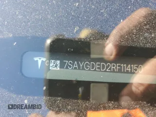 2024 Tesla Model Y z VIN 7SAYGDED2RF114150, wystawiony jako Copart lot #54754585 z przebiegiem 7 924 mil mil oraz Szkoda całkowita • Salvage title. Historia ofert i sprzedaży dostępna na DreamBid. Obrazek 12.